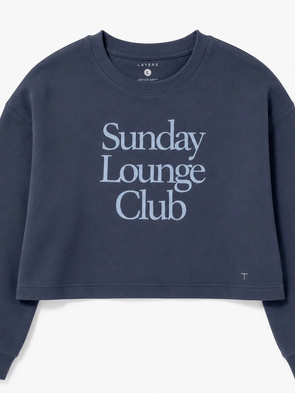 NWT LAYERS Sunday Lounge Club Matching Set Blue Lounge Shorts Sweatshirt L